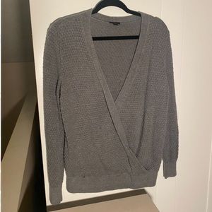 Ann Taylor Grey across Sweater